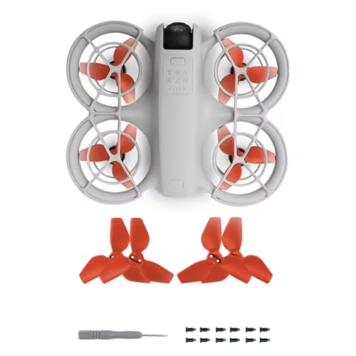 FSIDIWT 4 Pcs Propellers for DJI Neo Drone, Quick-Release Replacement Props Wings Blades for DJI Neo Drone Accessories (Red)