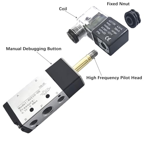 Régulateur de pression pour automatisme industriel avec distributeur air 4V220-08