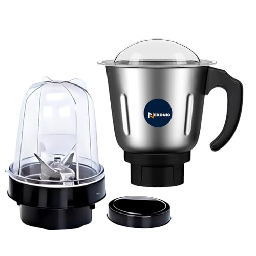 Image of Heavy Quality Chutney1000 ML for All mixer Grinder & Unbreakable bullet mixer grinder set with a versatile bullet mixer juicer300 mL universal 4-teeth coupler,2-slot compatible.