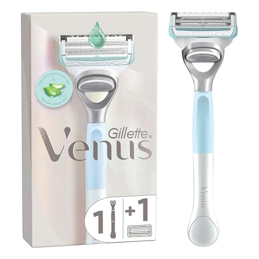 Venus Gillette Maquinilla De Depilación Para Mujer Ingles Y Zona Íntima, 1 Maquinilla de Afeitar y 1 Cuchilla De Recambio, Depilación Suave Sin Irritación, Diseñada Para Zonas Difíciles