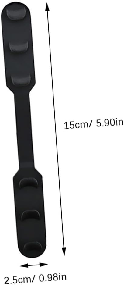 4pcs Black Silicone Mask Band Extension Buckles Adjustable Elastic Mask Rope Buckle Ear Strap Extenders for Men Women Comfortable Accessories