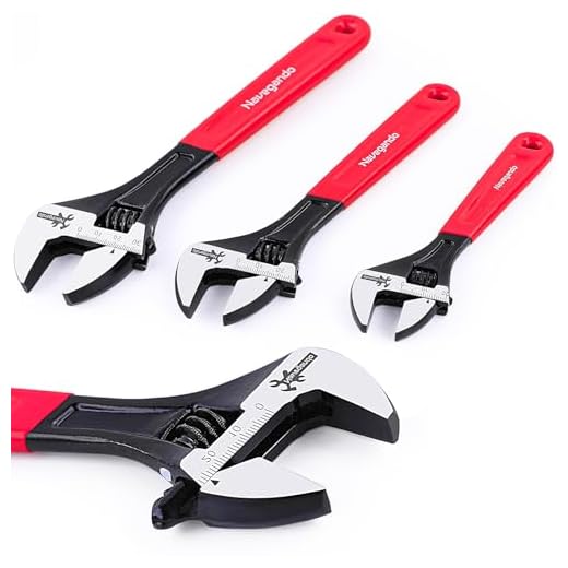 Navegando 3-Piece Adjustable Wrench Set