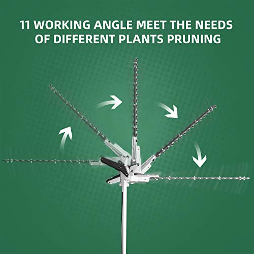 Enegitech ZMPH02 20-Inch Hedge Trimmer Shaft Attachment 1” Cut Capacity 58V Lithium-ion Power Head System Cordless Gardening Power Tool (Attachment Only) - Thumbnail 4