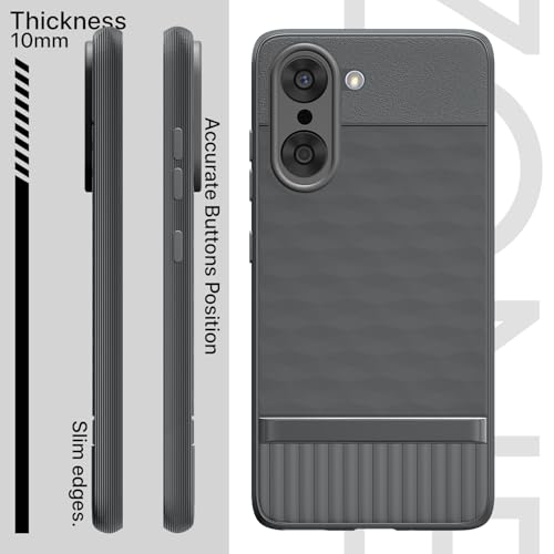 Image of Pikkme Back Cover for OnePlus Nord CE 5 5G Soft Grip 3D Hexa Cube Texture Silicone Bumper Case (Grey)