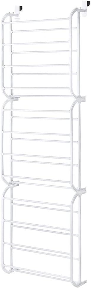 Whitmor Over The Door Shoe Rack, 36 Pair, White