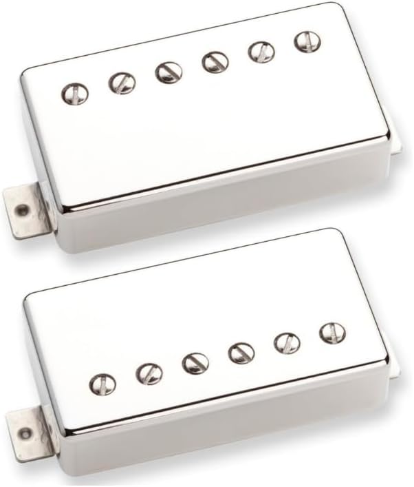 Juego de pastillas de guitarra y conector rápido Humbucker PAF Gibson Classic 57 y 57 + Plus de níquel