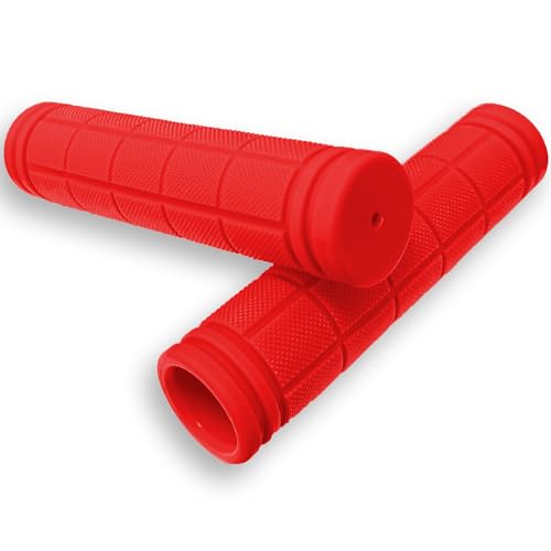 Fahrrad Lenkergriffe MTB - Rutschfeste Gummi Griffe Mit Aluminiumringen