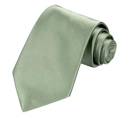 Image of TIE G Solid Satin Woven dyed Color Formal Black Necktie and Pocket Square Sets in Gift Box