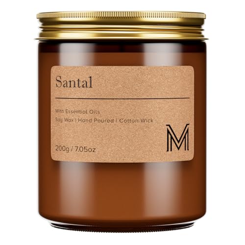 M&SENSE Santal Scented Christmas Candle Gift