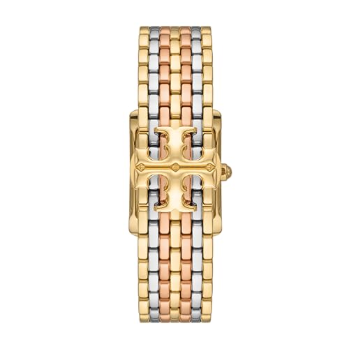 Tory Burch Women's Eleanor Three-Hand Tri-Tone Stainless Steel Watch (Model: TBW1078) by Tory Burch - Used condition - Image 2