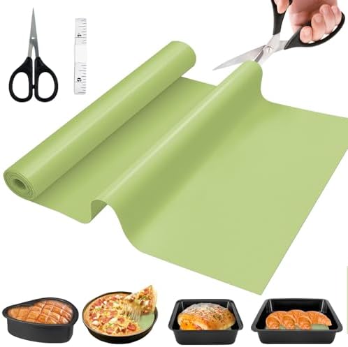 Silicone Baking Mat Roll, 12 IN x 6 FT, Non-Stick, Reusable, Heat-Resistant Baking Sheet for Oven, Air Fryer, Pastry, Dough, Bread, Non-Slip Kitchen Counter Mat - Thumbnail 2