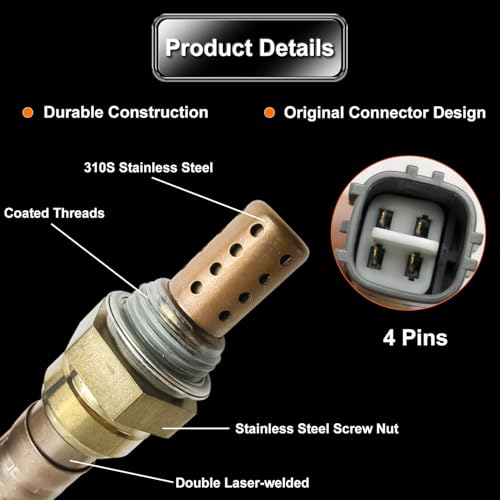 Sensor de Oxígeno O2 para Lexus GS300 2000-2005 Juego 4 Pcs miniatura 5