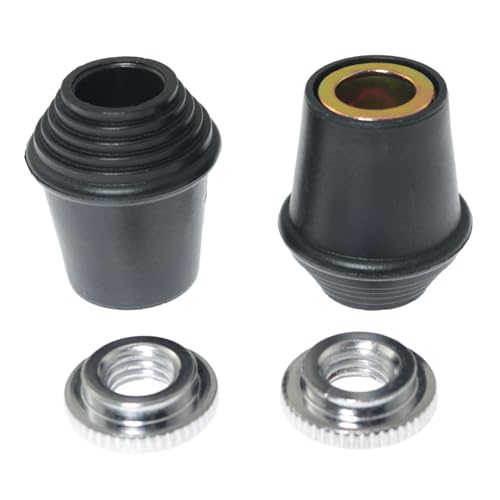 RLECS - 2 juegos de patas para bombo con tacos antideslizantes de goma y tuercas de fijación, diámetro 1,3 x 1,14 pulgadas, accesorios profesionales para instrumentos musicales miniatura 6