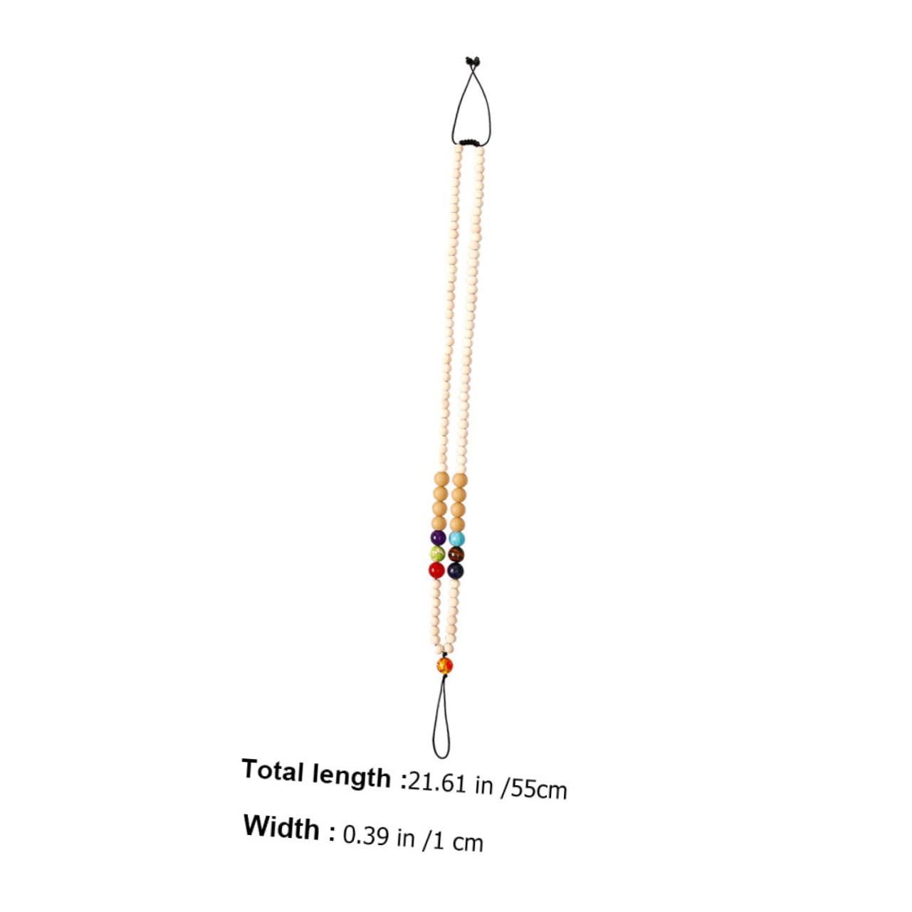 3 Piezas De Cadena De Cuentas De Silicona Para Teléfono Celular Correa Para Colgar Portátil Práctico Cordón Para El Cuello Para Exteriores