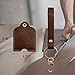 KARENSKEYS Handmade Leather Car Key Cover, Broken Loop Replacement, Sleeve With Keychain for Women, Men
