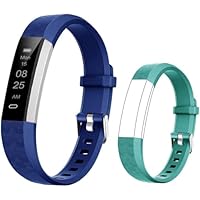 BIGGERFIVE Fitness Tracker Watch for Kids Boys Girls Teens, Pedometer Watch, Activity Tracker, Sleep Monitor, Calorie Counter, Silent Alarm Clock, IP67 Waterproof Step Counter Watch (Dual Straps)