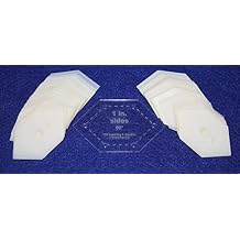 Mylar 1 Inch Flattened 90 Degree Hexagon 51 Piece Set - Quilting/Sewing Templates