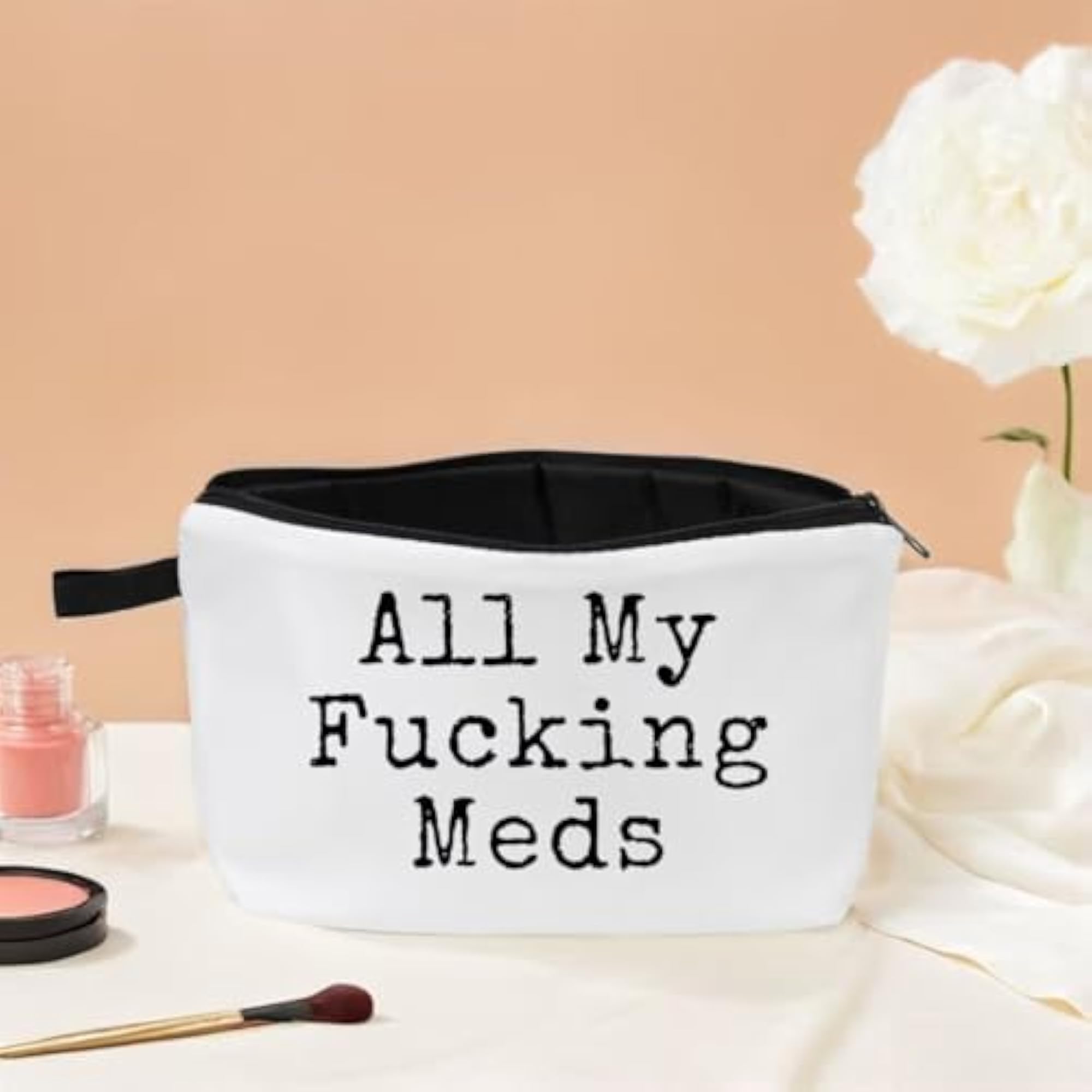 All My Things Makeup Bag for Women, Travel Cosmetic Organizer