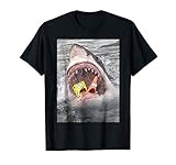 Spongebob SquarePants Shark Attack Humorous T-Shirt