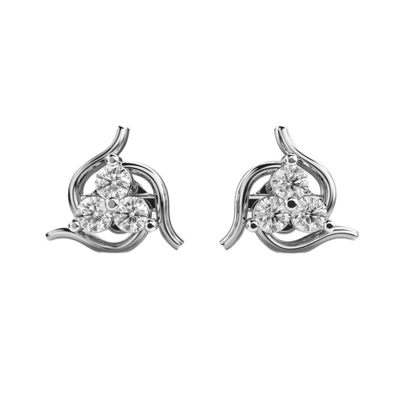 Clous d'oreilles étoile pivotants en argent, le bijou idéal pour vos soirées