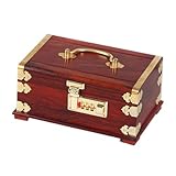 Calidad premium: Su exquisita artesanía hace que esta alcancía sea segura de usar. Hecha de madera de primera calidad y con un diseño magnífico, es muy útil. Delicada artesanía, maravillosas texturas, buenos detalles, hermosa y elegante. Patas gruesas, seguras y con protección en las esquinas para evitar el desgaste.
