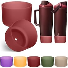 Mity rain 2PCS Silicone Boot for Owala Water Bottle 24 oz 30oz 32 oz 40 oz Accessories, Translucents Boot for FreeSip/Twist/Tumbler/Flip, Anti-Slip Protective Sleeve Bottom Protector