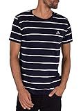 GANT Herren Breton Stripe SS T-Shirt, Blau (Evening Blue 433), XXX-Large (Herstellergröße: XXXL)