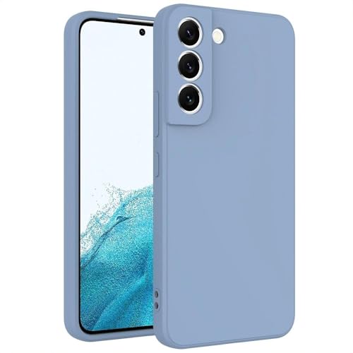 ULXITEYU Soft TPU Slim Case for Samsung Galaxy S22 Plus, Lightweight, Snug Fit, Drop-Resistant, Shock-Absorbent, Scratch-Resistant, Grass Gray