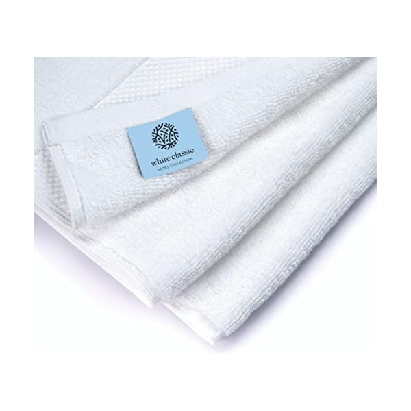 Luxury White Hand Towels Soft Circlet Egyptian Cotton Highly