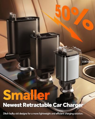 Retractable Car Charger 75W