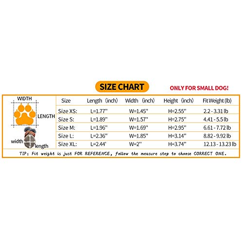 Pihappy Warm Winter Little Pet Dog Boots Skidproof Soft Snowman Anti-Slip Sole Paw Protectors Small Puppy Shoes 4Pcs (S, Pink) #TOP7