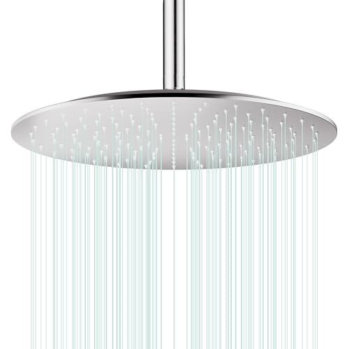 AULEEND All Metal Rain Shower Head - Heavy Duty Stainless