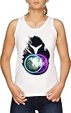 Alta calidad Echoes De Tirantes Camiseta Mujer Blanco