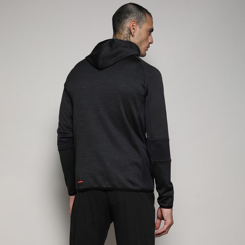 Image of CAHOOT Men's Jacket With Insert Pocket For Casual Wear | Hooded Neck | Long Sleeve | Zipper Closure | Polyester Jacket Crafted With Comfort Fit For Everyday Wear