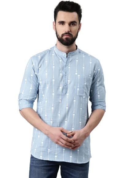 kryptic Men Pure Cotton Printed Kurtas-picture-24