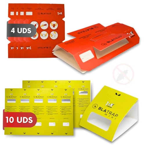 Trappola blatte, trappola scarafaggi, trappole per blatte da interno - Prodotto in Italia - Trappola Blatte e Scarafaggi, trappole Insetti e Ragni in casa, Soluzione Efficace e Sicura