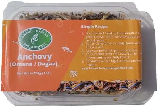 3 Packs of Fried Omena (Dagaa, Anchovies, Sardines) from Kenya