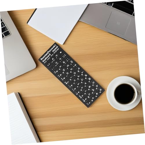 Pegatinas de teclado ruso cirílico para estudiar y trabajar de forma cómoda en casa 4