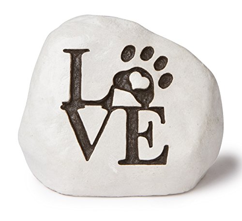 Love And A Paw Print. Engraved In A Heavy Little Rock - Packed In A Sturdy Gift Box #TOP2