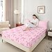 Manfei Cartoon Bowknot Bed Sheets Twin Size,Butterfly Romantic Roses Easy Wash Bedding Set,Princess Girly Bowknot Kids Room Decor,Baby Blue Sheet(Fitted+Flat+1 Pillowcase)