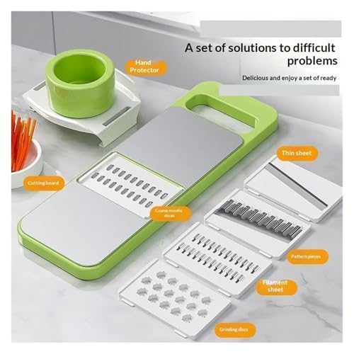 Cortador multifunción de verduras con 5 cuchillas de acero inoxidable miniatura 2
