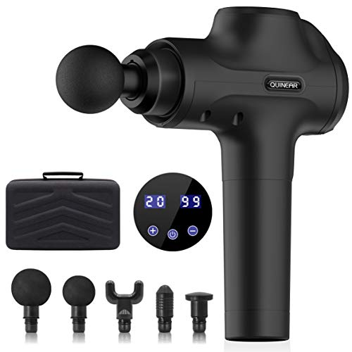 QUINEAR Massage Gun, 20 Speed Deep Tissue Percussion Massager for Body Muscle Sports