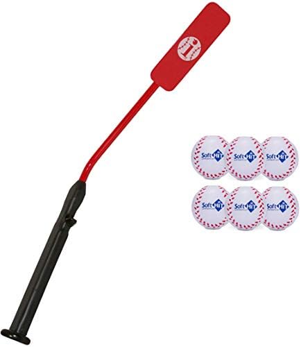 Mpo Insider Bat Size 6 (Ages 12 and Under) & Soft Hit Ball Complete Baseball Softball Batting Practice Kit (1 Bat & 6 Balls)