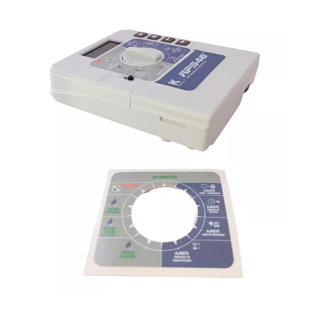 Suinga Programmatore Irrigazione RPS46 4 Zone Interno K-Rain | Irrigazione automatica per giardino | Timer per irrigazione elettrica