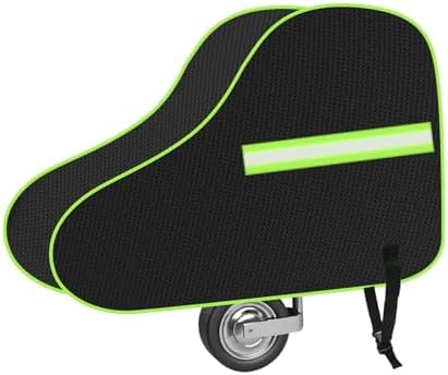 URAQT Deichselabdeckung, Deichselhaube mit Grün Reflexstreifen un...