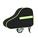 URAQT Tow Hitch Cover, Universal Waterproof Caravan Hitch Cover With Strap, Drawbar Trailer Protector with Reflective Strip, Suitable for Campervan and Caravan (Black/Green)