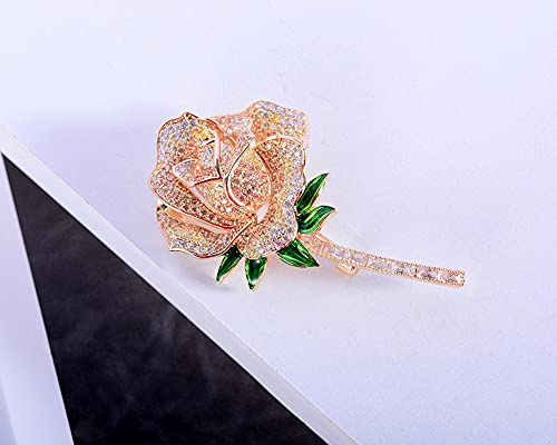 Broche en Zircon AAA sous forme de fleur comme cadeau d'anniversaire idéal