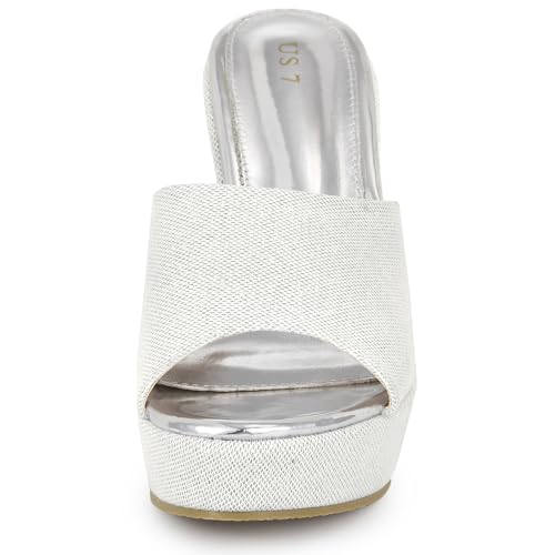 Sandales talons compensés paillettes pour marcher sans douleur - 3
