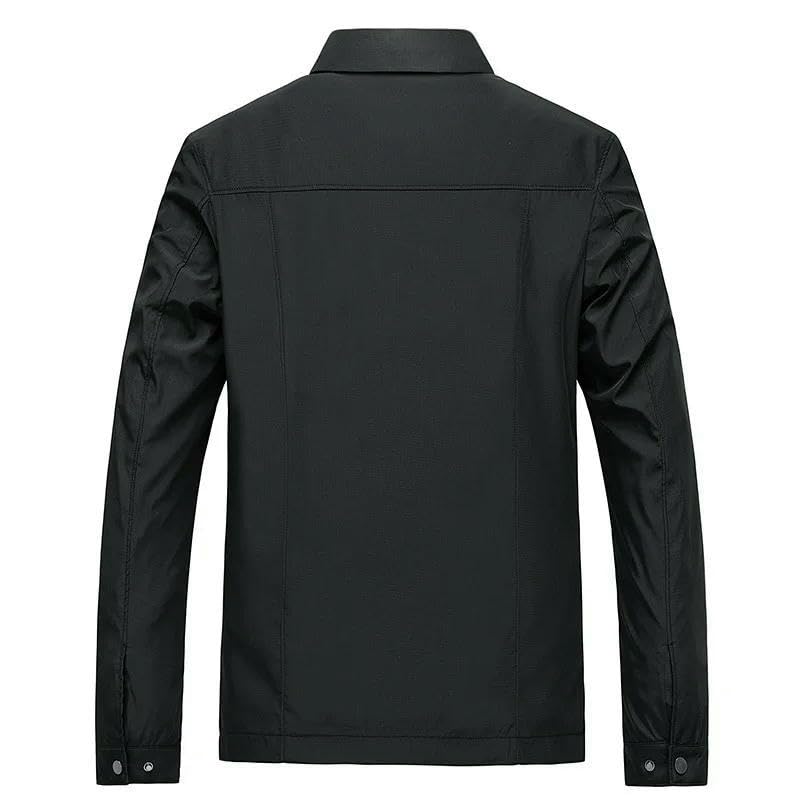 Vêtement de printemps homme : veste à revers Kaki9 pour le bureau - 4