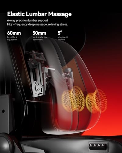 Gaming Chair with Massage and Footrest